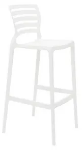 Cadeira Sofia Alta Bar Sem Braço Branca Summa