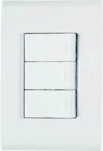 Conjunto 3 Interruptores Simples 10a 250v 4x2 - Liz