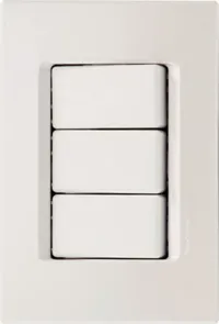 Conjunto 3 Interruptores Simples 10a 250v 4x2 - Izy Flat