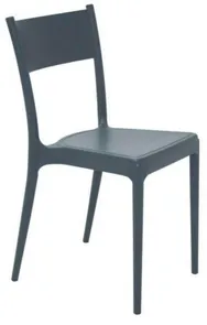 Cadeira Diana Polipropileno/Fibra De Vidro Satinada Sem Braços Azul Summa