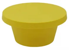 Mesa De Centro Infantil  Cona Em Polietileno Amarelo