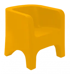 Poltrona Tonic em Polietileno Amarelo Tucano Tramontina