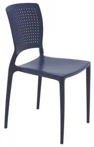 Cadeira Safira em Polipropileno e Fibra de Vidro Azul Yale Tramontina