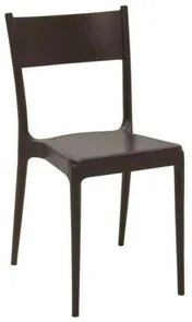 Cadeira Diana Em Polipropileno Reciclado Marrom Eco