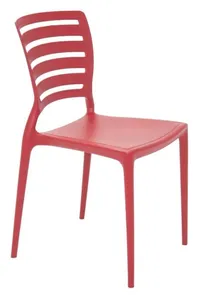 Cadeira Com Encosto Vazado Sofia Summa Vermelha