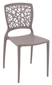 Cadeira Joana em Polipropileno e Fibra de Vidro Camurça Tramontina