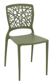 Cadeira Joana em Polipropileno e Fibra de Vidro Verde Oliva Tramontina