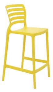 Cadeira Sofia Alta Residência Sem Braço Amarela Summa