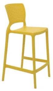 Cadeira Safira Alta Sem Braço Residência Amarela Summa