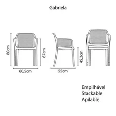 Cadeira Gabriela Preto Summa