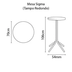 Mesa Sigma Alta Marrom Summa