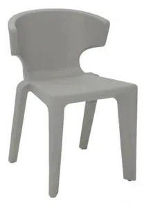 Cadeira Marilyn Concreto Em Polietileno Sem Braços