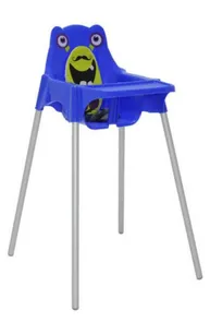 Cadeira Infantil Refeição Alta Azul Monster