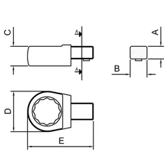 Cabeça Intercam.Ch.Estr.14x18-13mm