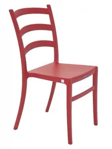 Cadeira Com Encosto Vazado Vermelha Nadia Summa