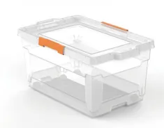 Caixa Organizadora Com Rodas T-Force 60 Litrostransparente Basic