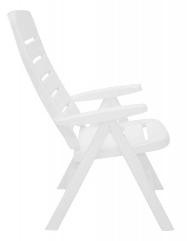 Cadeira Reclinável Tramontina Iracema com Encosto Alto em Polipropileno Branco
