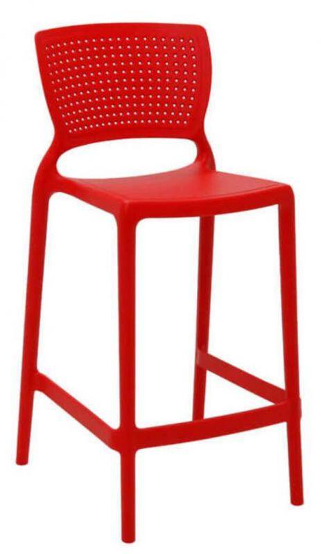 Cadeira Safira Alta Vermelha Summa
