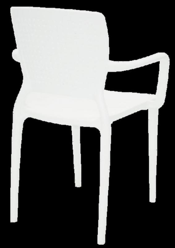 Cadeira Com Braço Branca Safira Summa