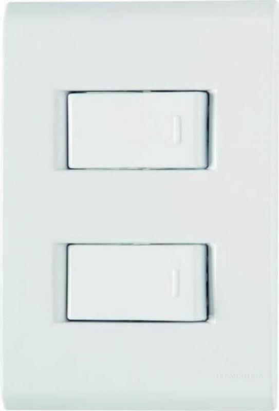 Conjunto 2 Interruptores Simples 10a 250v 4x2 - Liz