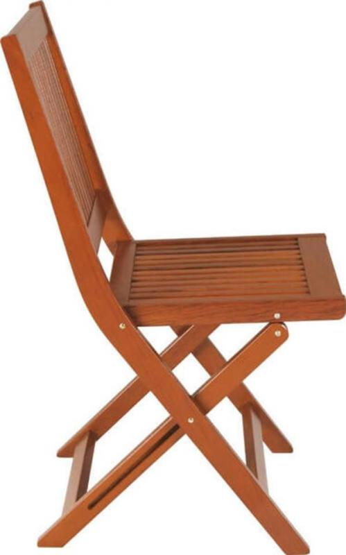 Cadeira De Madeira Dobrável Em Jatobá Com Acabamento Eco Blindage Sem Braços Tramontina